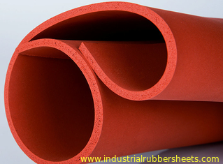 OEM 100psi Closed Cell Silicone Foam Sheet Double Impression Fabric