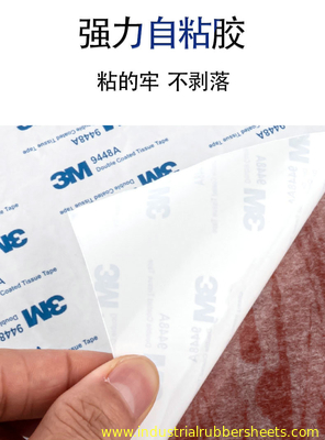 Backing Adhesive Tape Closed Cell Silicone Sponge Sheet 1.5-50mm X 0.1-1.5m X 1-10m
