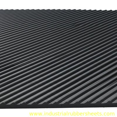 Industrial Grade SBR + NR + Rapeseed Oil Shock Absorber Mat with Ribbed Surface for Anti-Vibration