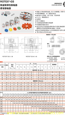 Natural Color Rotex GS GR Metal Polyurethane Coupling with Jaw Spider Structure