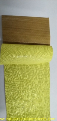 Beige Ptfe Coated Fiberglass Cloth Backing Adhesive 0.08 - 0.35mm Thickness