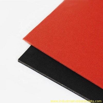 Close Cell Silicone Sponge Rubber Sheet Impression Fabric Surface 0.5 - 1.0g/Cm3 Density