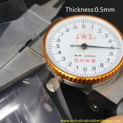 0.1-0.8mm Silicone Rubber Sheet 50m Roll, 7.5Mpa Tensile Strength