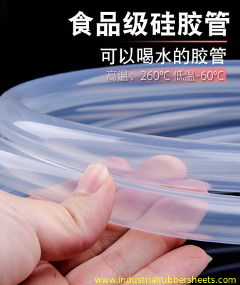 Food Grade 2mm Silicone Rubber Hose High Temperature