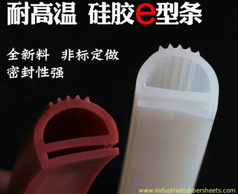 Extrusion translucide rouge de tube de silicone pour le joint industriel