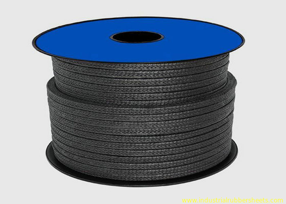 Emballage noir du téflon PTFE pour la corde de matériel de cachetage/d'emballage glande de graphite