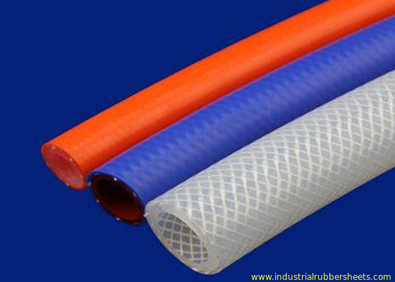 Tuyau FDA anticorrosion de silicone renforcé par tresse à haute pression de polyester