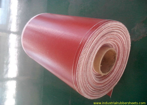 20 - tissu enduit de fibre de verre de la longueur PTFE de 100m avec ignifuge pour la construction, couleur rouge