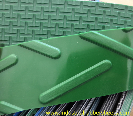 Matériel de bande de conveyeur de PVC de vert de 1 pli industriel pour la fabrication de tabac