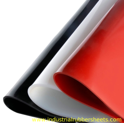 Résistance d'huile en caoutchouc à hautes températures rouge de feuille du silicone 3mm