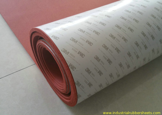 Feuille éponge silicone haute température 1-50mm d'épaisseur avec adhésif 3M