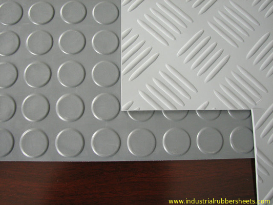 1 - feuille en caoutchouc industrielle de bouton rond de largeur de 1.5m, feuille en caoutchouc antidérapage de plancher