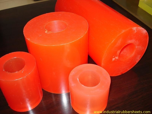 Extrusion résistante à l'usure rouge/de jaune silicone de tube, tuyau de polyuréthane