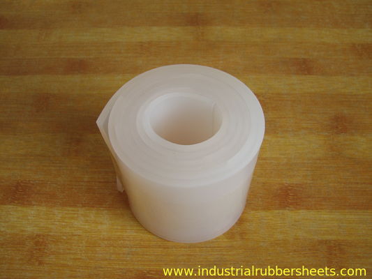 Feuille de caoutchouc silicone transparent de qualité alimentaire avec une haute résistance à la déchirure et une surface lisse