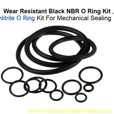 Wear Resistant 70shore A NBR O Ring Kit with 15sizes x 10pieces for Mechanical Sealing
