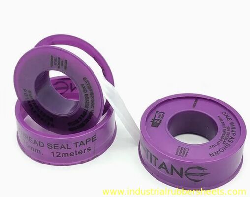 Tape de serrage en PTFE, blanche, résistance à la traction 8 MPa, adaptée aux applications de serrage mécanique