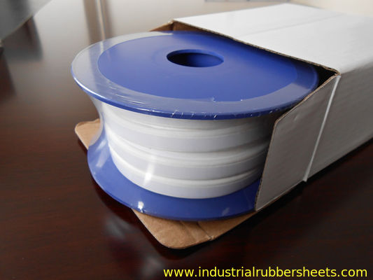 Rectangle adhésif de catégorie comestible de bande de garniture du support blanc PTFE/croix ronde