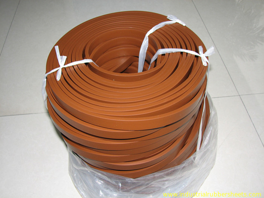 Corde de catégorie comestible de rayure de silicone de Brown/en caoutchouc de silicone sans force à haute résistance d'odeur