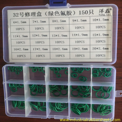 Rivage 70 une couleur verte de kit de joint circulaire des joints en caoutchouc FKM de silicone de dureté