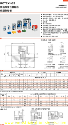Natural Color Rotex GS GR Metal Polyurethane Coupling with Jaw Spider Structure