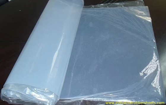 Feuille à hautes températures de silicone de catégorie comestible de résistance non de glissement de silicone de feuille transparente en caoutchouc