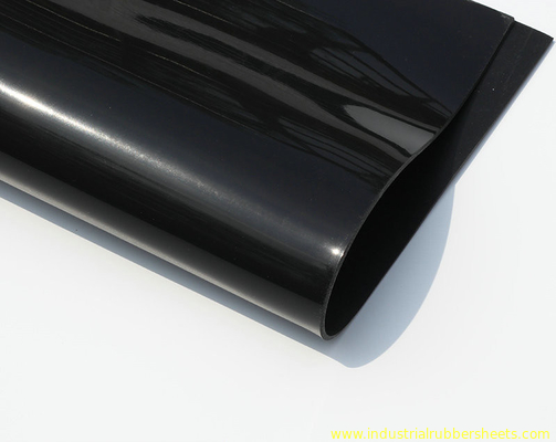 Longueur douce de la largeur 10m de la surface 1,0/1.2m de couleur de silicone de feuille noire en caoutchouc