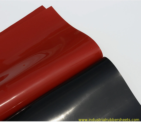 La feuille rouge et noire de silicone, silicone Rolls a classé 1-10mm x 1.2m X 10m
