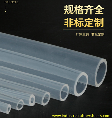 Tuyau translucide de silicone de catégorie comestible, tube de silicone, tuyauterie de silicone