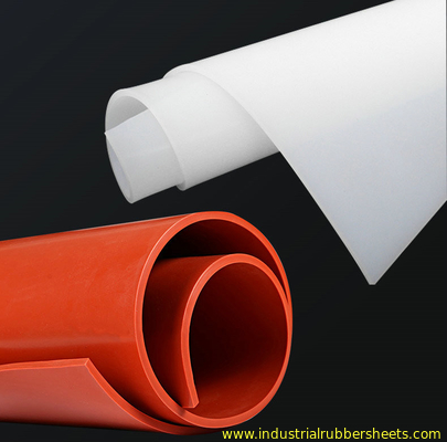 Feuille de caoutchouc silicone de qualité alimentaire 60 Shore A, épaisseur 0,1-12 mm