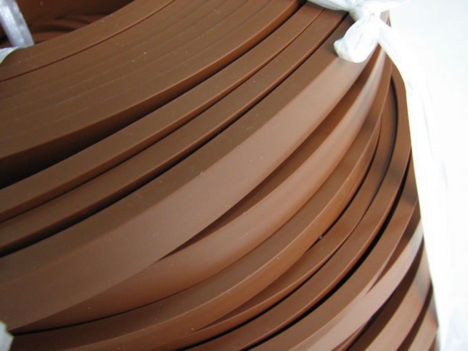 Corde de catégorie comestible de rayure de silicone de Brown/en caoutchouc de silicone sans force à haute résistance d'odeur
