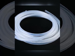 tuyau tressé pressurisé adapté aux besoins du client de silicone, extrusion de tube de silicone