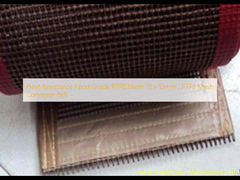 Maille 10 x 10mm de la catégorie comestible PTFE de résistance thermique, bande transporteuse de maille de PTFE