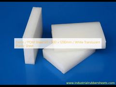 Feuille Derlin / POM 60 x 600 x 1200 mm / Feuille de plastique translucide blanche