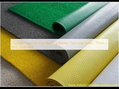 Tapis de sol en caoutchouc en mousse ou en caoutchouc à support solide 9 mm - 17 mm / tapis de porte en PVC