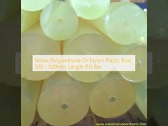 Tige en plastique jaune en polyuréthane ou nylon, longueur 300 - 500 mm, barre en PU