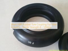 Accouplement de pneu en caoutchouc NBR noir pour l'industrie sidérurgique, Résistance à la traction 8 - 12 MPa