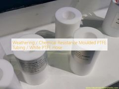 Résistance aux intempéries / aux produits chimiques, tubes moulés en PTFE / Tuyau en PTFE blanc