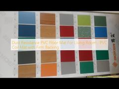 Tapis de sol en PVC résistant à la poussière pour salon, tapis enroulé en PVC avec envers ferme