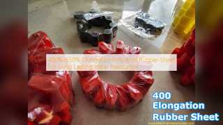 Feuille de caoutchouc industrielle : 400 % d'allongement et de résistance à l'usure