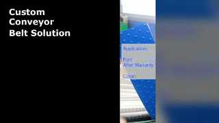 Bande transporteuse blanche personnalisée pour la manutention