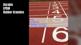 Granules de caoutchouc EPDM résistant aux UV haute densité