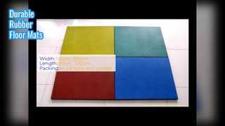 Tapis de sol en caoutchouc à grain de bois durable de 10 à 50 mm d'épaisseur