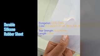 Feuille de caoutchouc de silicone 3 mm, résistance à la traction 7,5-12,0 MPa