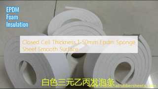Isolation de surface lisse en feuille d'éponge EPDM