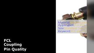 Taille standard en caoutchouc en métal d'OIN 9001 de goupille d'accouplement de FCL