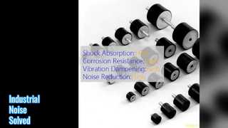 Les supports d'amortisseurs en caoutchouc réduisent le bruit industriel