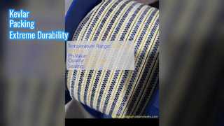 Garniture de presse-étoupe en Kevlar pour une durabilité extrême