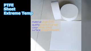 Feuille PTFE 20-30Mpa Blanc Noir Haute Température