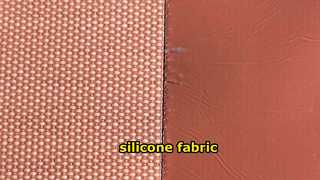 Tissu en fibre de verre enduit de silicone rouge T0,75 mm x L1 m x L10 m (style Rogers)