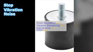 Les supports en caoutchouc arrêtent le bruit des vibrations